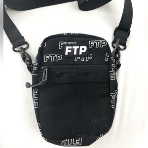 2019 FTP F The Population Outline Shoulder Side Bag All Over Logo Crossbody